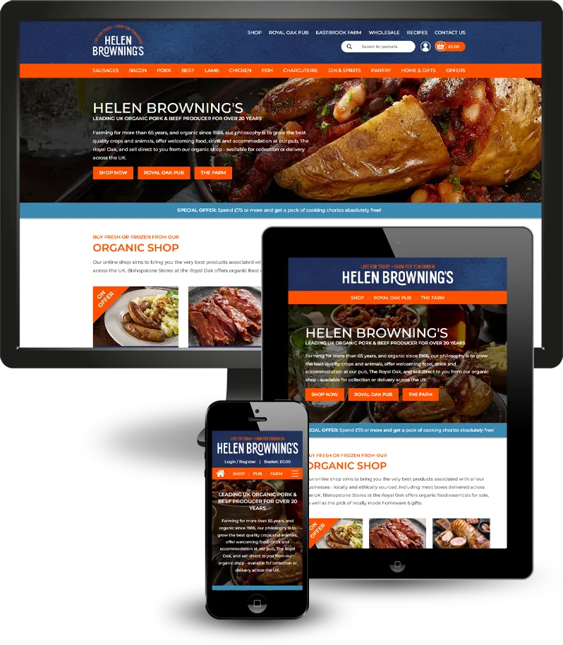 A new website for Helen Browning's Organic