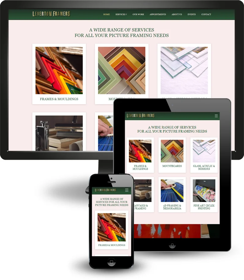 A new website for Leverton Framers
